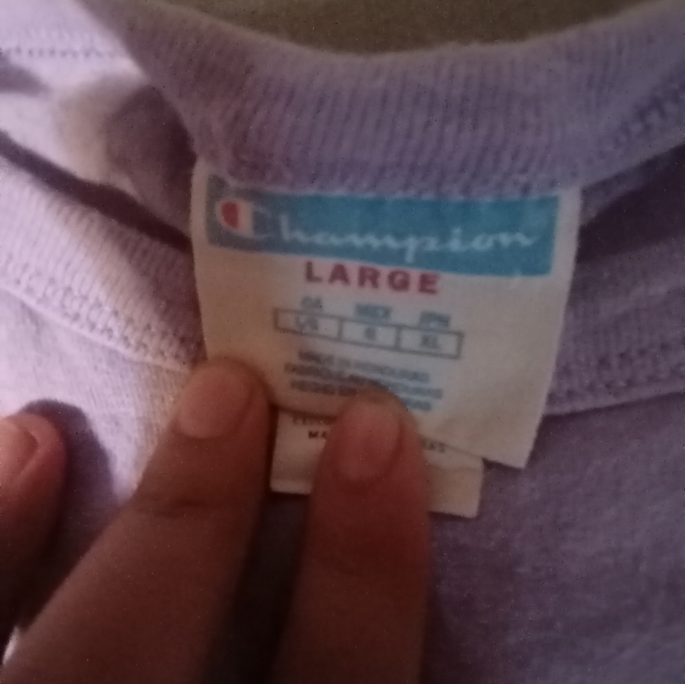 champion purple t shirt